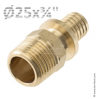 Соединение прямое с ниппелем TECEspring AX (латунь)