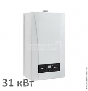 Котел газовый настенный компактный (2 кон.), ЗАКР. камера, 31 кВт