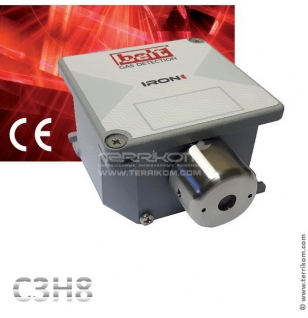 Датчик IRON/CAL со сменным сенсором IRON/CA6 на пропан (С3Н8), цифровой RS485 и линейный 4-20 мА выходы, 10-30 В